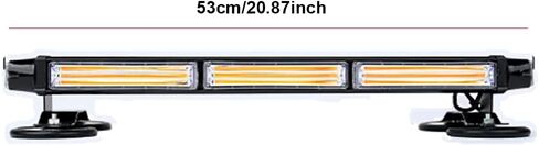 LED COB Strobe Light Emergency Traffic Advisor Double Side Warning Lamp Yellow and White Flashing Lights Waterproof Auto Parts in Saudi Arabia