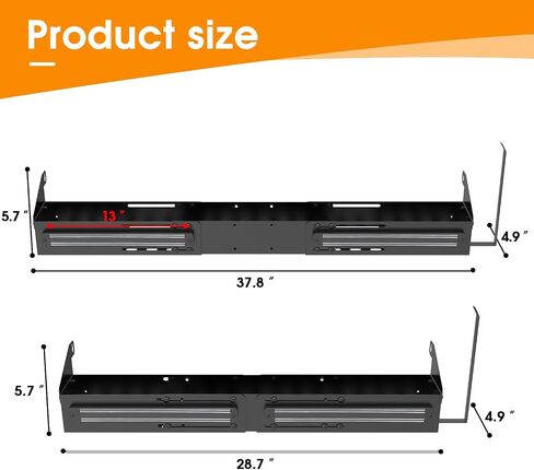 Universal Front Griddle Caddy for Blackstone 28" & 36" Griddles, Front Tool/Bottle Shelf with 2PCS Magnetic Tool Holder & Paper Towel Holder for Blackstone Griddle, Space Saving Storage Caddy in Saudi Arabia
