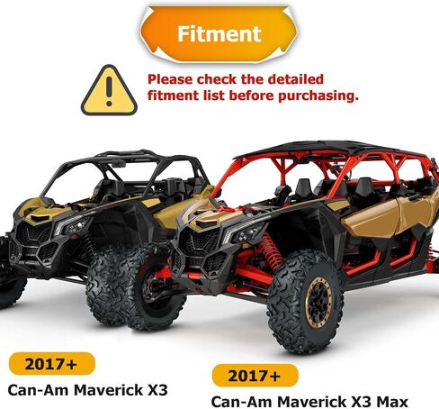WeiSen 4500lb 12V Electric Winch Kit with Winch Mount Compatible with Can-Am Maverick X3 Models 2017-2025, Synthetic Rope Hawse Fairlead and Forged Hook Stopper in Saudi Arabia