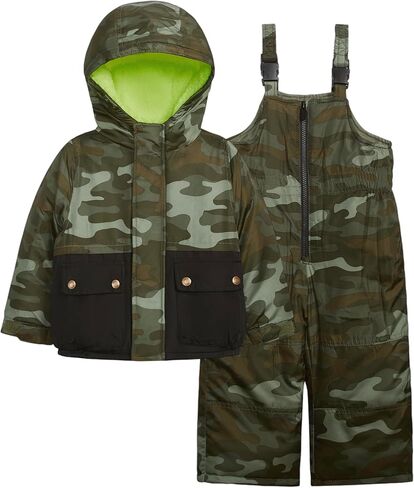 Carter's Big Boys Insulated 2-Piece Print Snowsuit Bib Snow Pant Set in Saudi Arabia