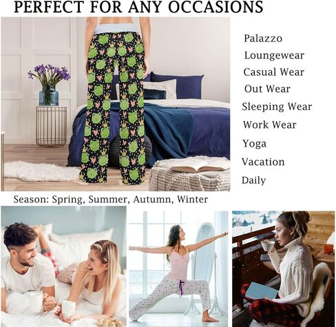 Naanle Women's Trendy Funder Pattern Girls Comfy Casual Pajama Pants كبير صالة Yoga Lounge و Sleep in Kuwait