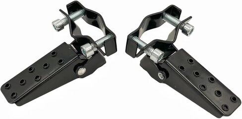 أوتاد قدم دراجة نارية 2pcs ، إطار دراجة نارية أنيقة للمعادن القابلة للطي الدراجة (أسود) in Kuwait