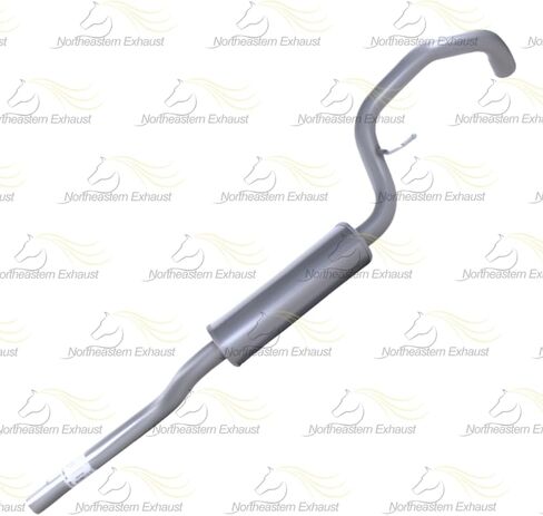 Northeastern Exhaust | Stainless Steel Rear Exhaust Resonator Pipe Compatible for Ford Escape 2013-2016 1.6L | Free Sleeves Included | Automotive Replacement Part in Saudi Arabia