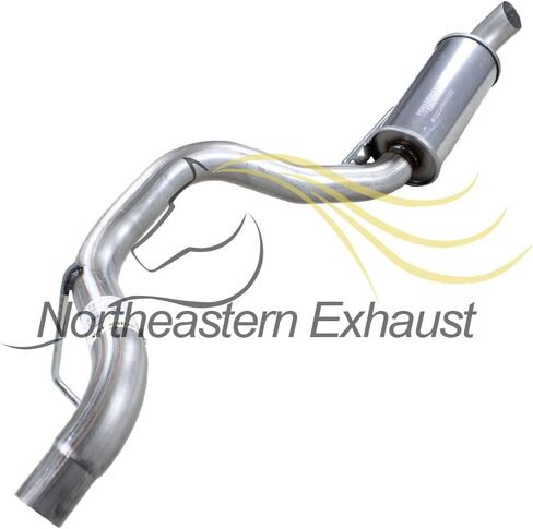 Northeastern Exhaust | Stainless Steel Exhaust Resonator Tail Pipe Compatible for Dodge Nitro 2007-2011 | Jeep Liberty 2008-2012 3.7L | Free Clamp Included | Automotive Replacement Part in Saudi Arabia