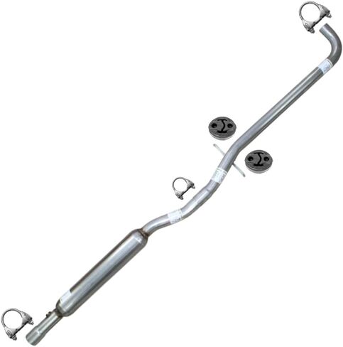 أنبوب مرنان العادم متوافق مع 2000-2005 Buick Le Saber 3.8L | الفولاذ المقاوم للصدأ | العادم الشمالي الشرقي | المشابك مجانية وشماعات شملت | جزء استبدال السيارات in Saudi Arabia