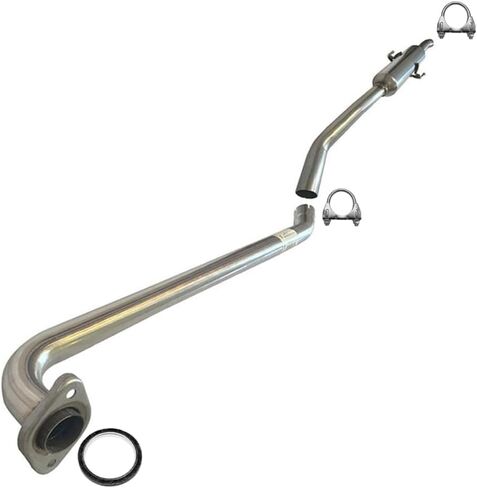 Northeastern Exhaust | Stainless Steel Exhaust Resonator Pipe Compatible for 1998-2002 Toyota Corolla 1.8L | Free Gasket and Clamps Included | Automotive Replacement Part in Saudi Arabia