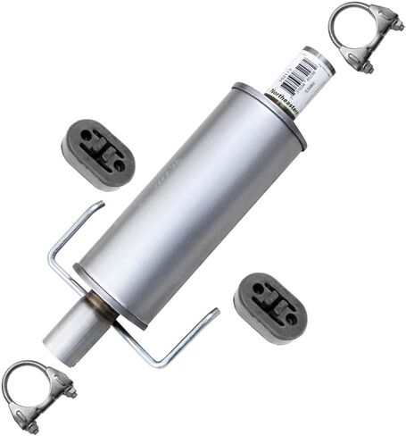 Exhaust Resonator Compatible for 2010-2012 Ford Fusion 2.5L | Stainless Steel | Northeastern Exhaust | Free Clamps and Hangers Included | Automotive Replacement Part in Saudi Arabia