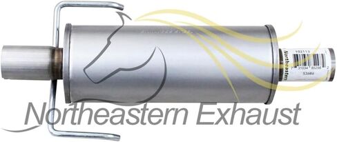 Exhaust Resonator Compatible for 2010-2012 Ford Fusion 2.5L | Stainless Steel | Northeastern Exhaust | Free Clamps and Hangers Included | Automotive Replacement Part in Saudi Arabia