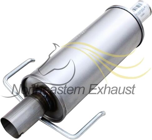Exhaust Resonator Compatible for 2010-2012 Ford Fusion 2.5L | Stainless Steel | Northeastern Exhaust | Free Clamps and Hangers Included | Automotive Replacement Part in Saudi Arabia