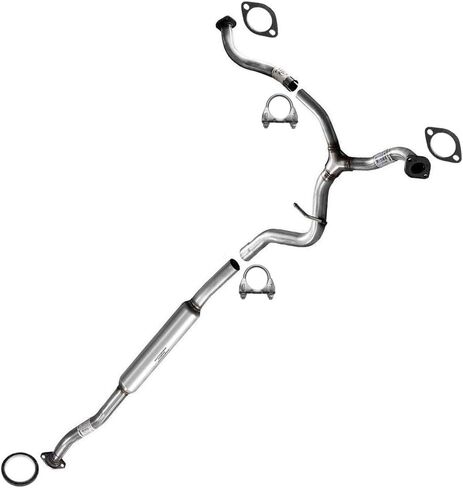 Exhaust Resonator Y-Pipe Compatible for 2006-2009 Subaru Legacy 2.5L | Stainless Steel | Northeastern Exhaust | Free Gaskets and Clamps Included | Automotive Replacement Part in Saudi Arabia