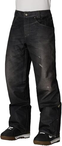 686 Men's Deconstructed Denim Pant - Insulated Ski Pants for Snow and Winter, Water and Weather Resistant in Saudi Arabia