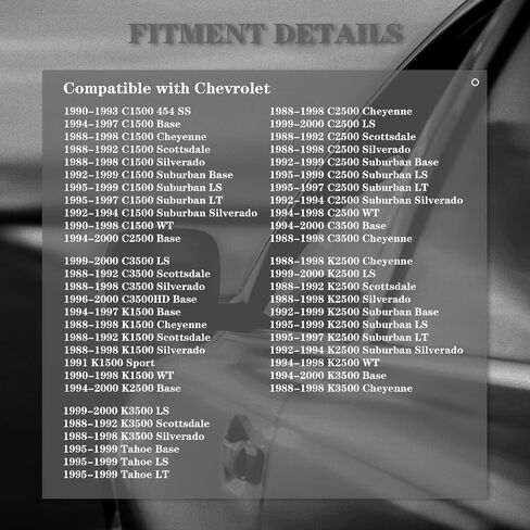 CarPartsDepot Front Bumper Lower Air Dam Compatible with 1988-2000 Chevrolet C/K 1500 2500 3500 & 1992-1999 GMC C1500 in Saudi Arabia