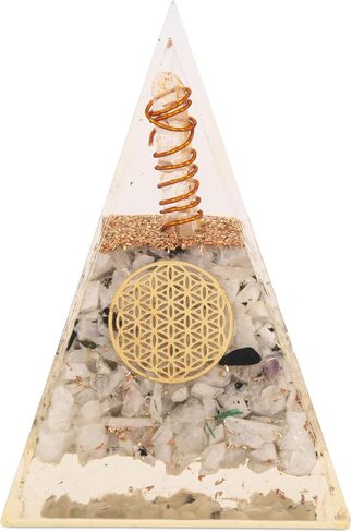 Rose Quartz Pyramid I Orgonite Pyramid for Success, Love & Healing I Handmade Spiritual Décor for Meditation & Yoga I Crystal Stone for Energy Balance, Mental Clarity, Tranquility & Focus in Saudi Arabia