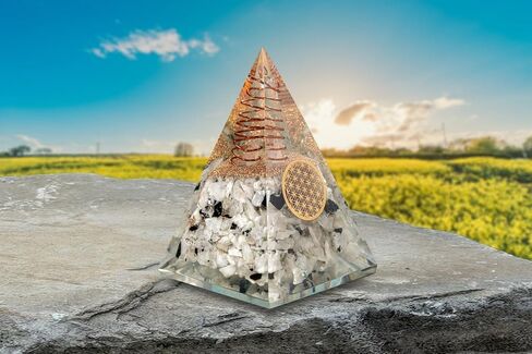 Rose Quartz Pyramid I Orgonite Pyramid for Success, Love & Healing I Handmade Spiritual Décor for Meditation & Yoga I Crystal Stone for Energy Balance, Mental Clarity, Tranquility & Focus in Saudi Arabia