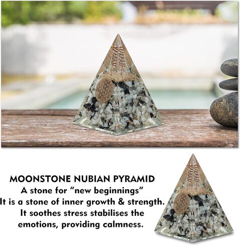 Rose Quartz Pyramid I Orgonite Pyramid for Success, Love & Healing I Handmade Spiritual Décor for Meditation & Yoga I Crystal Stone for Energy Balance, Mental Clarity, Tranquility & Focus in Saudi Arabia