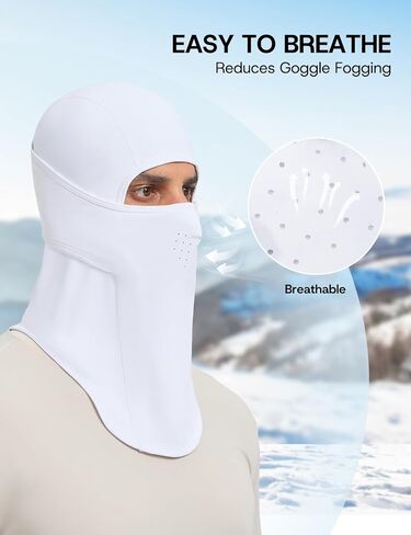 baleaf Ski Mask Balaclava Face Mask Men Water Resistant Ski Mask for Women Cold Weather Snowboarding Gear Fleece Neck Gaiter in Saudi Arabia