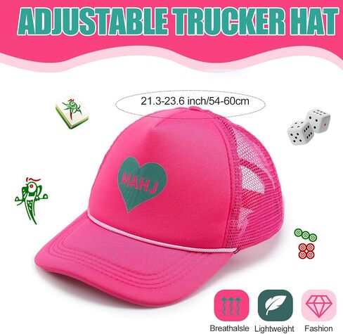 Syhood Mahjong Gift Baseball Hat Adjustable Mahjong Baseball Cap Funny Cap for Men Women, Ideal Gift for Christmas, Friend Birthday, Daily Wear in Saudi Arabia