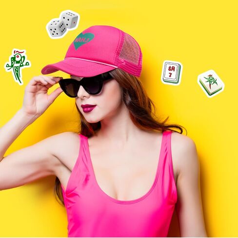 Syhood Mahjong Gift Baseball Hat Adjustable Mahjong Baseball Cap Funny Cap for Men Women, Ideal Gift for Christmas, Friend Birthday, Daily Wear in Saudi Arabia