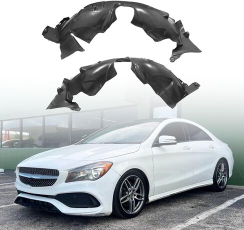 GXARTS 2PCS Black Driver & Passenger Front Fender Liner 2466900100 Compatible with Mercedes-Benz CLA250 2014-2019 in Saudi Arabia