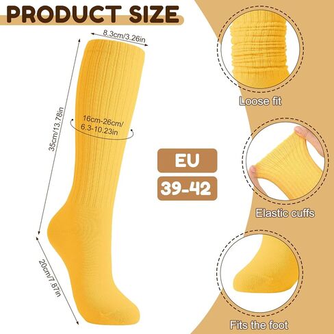 Jspupifip Slouch Socks for Women, Neon Sock 80s Breathable Stacked Scrunchy Socks Extra Long Knit Knee High Scrunch Sock in Saudi Arabia