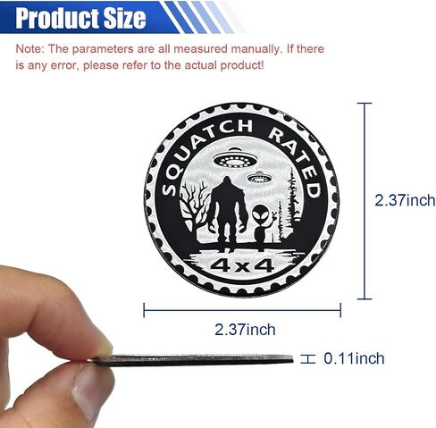 Compass Badge Rated Car Emblem, 4 x 4 Round Automotive Emblem Decal, 3D Metal Car Exterior Decoration Sticker Compatible with Cars, Trucks, SUVs, Wrangler Vehicles (Compass) in Saudi Arabia