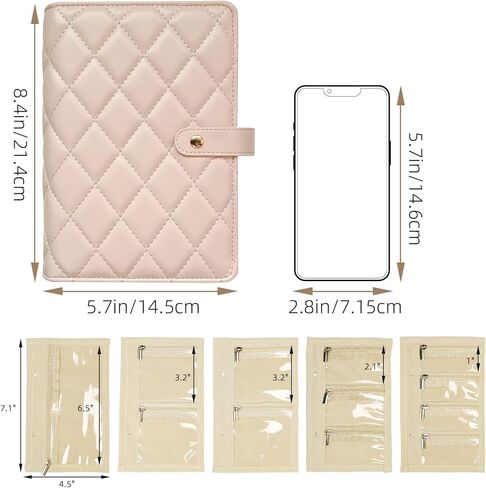 حالة مجوهرات سفر- منظم مجوهرات مجوهرات من الجلد المحمولة القابلة للإزالة مع مقصورات سحابية واضحة للأقراط ، وقلادات ، وحلقات ، وساعات (أبيض كريم) in Kuwait