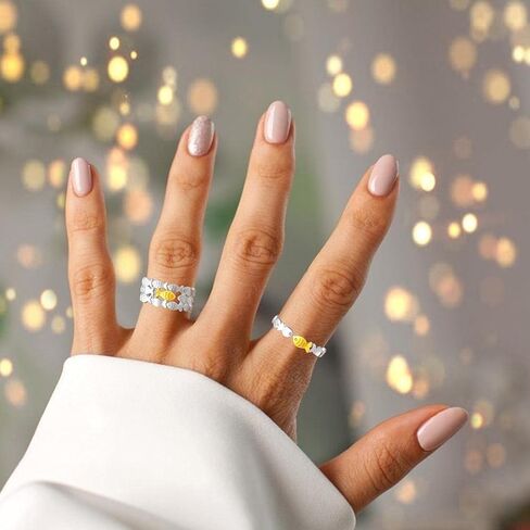 Generic 2PCS Open Heart Inspirational Ring,Swimming Against Current Inspirational Ring,To my Daughter Cute swimming against the current Ring For Women Girl in Saudi Arabia