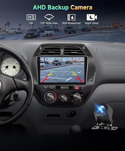 2G+64G for Toyota RAV4 2001-2006 Android Car Stereo with Wireless Car Play Android Auto, podofo 9 inch Touch Screen Car Radio with Bluetooth GPS Navigation HiFi Audio WiFi SWC Backup Camera Mic in Kuwait