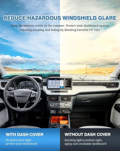 غطاء لوحة القيادة FIILINES مناسب لسيارة Toyota Highlander 2020 2021 2022 2023 (يتناسب مع العرض أو بدونه) غطاء حصيرة لوحة القيادة واقي من الشمس مانع للانزلاق بدون وهج in Saudi Arabia