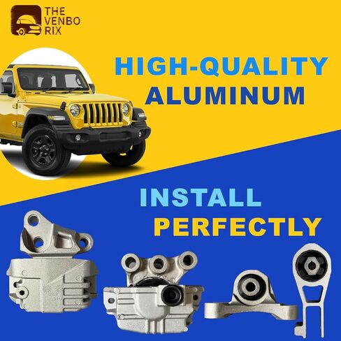 Engine Mounts & Transmission Mount 4PCS Fit for Jeep Renegade 2015 2016 2017 2018 2019 2020 & Fiat 500X 2016-2018 OE Num: 68363996AA, 68363755AA, 68258599AA, 68363756AA Venborix Drive in Saudi Arabia