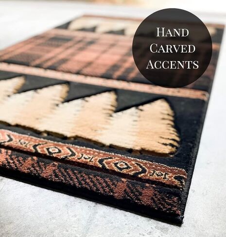 Cabin Bear and Moose Hearth Rug in Saudi Arabia