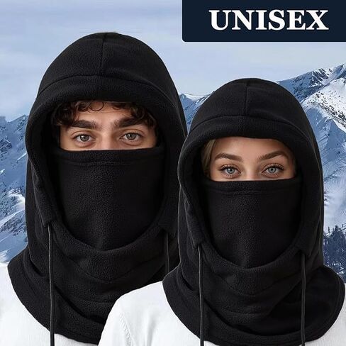 Balaclava Men's and Women's Winter Skiing Masks - Outdoor Bicycle Windproof Warm Hats, Winter Cold Masks, and Scarves in Saudi Arabia