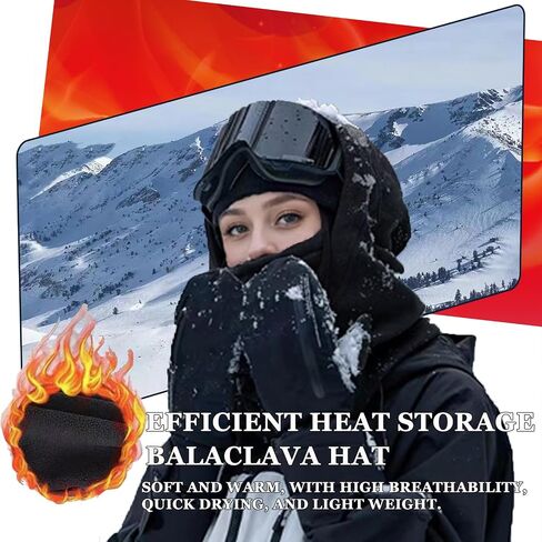 Balaclava Men's and Women's Winter Skiing Masks - Outdoor Bicycle Windproof Warm Hats, Winter Cold Masks, and Scarves in Saudi Arabia