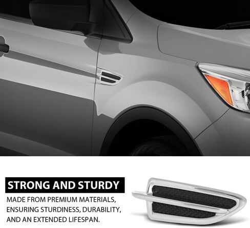 GRAND ORANGE Fender Vent Insert Molding Trim Left Driver Side Compatible with Ford Escape 2013-2015 FO1266100, CJ5Z16228AA Chrome Fender Trim Moulding in Saudi Arabia