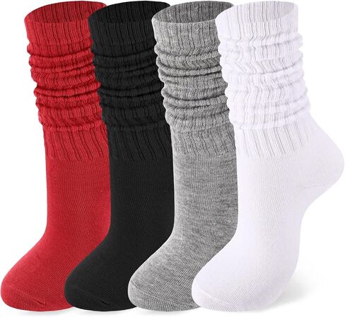 Jspupifip Slouch Socks for Women, Neon Sock 80s Breathable Stacked Scrunchy Socks Extra Long Knit Knee High Scrunch Sock in Saudi Arabia