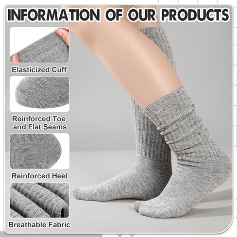 Jspupifip Slouch Socks for Women, Neon Sock 80s Breathable Stacked Scrunchy Socks Extra Long Knit Knee High Scrunch Sock in Saudi Arabia