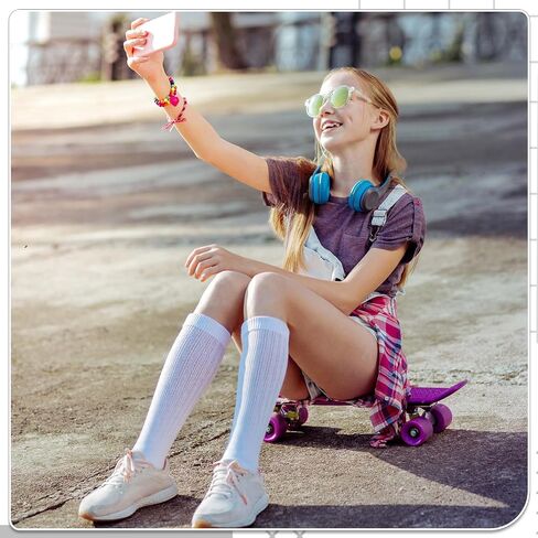Jspupifip Slouch Socks for Women, Neon Sock 80s Breathable Stacked Scrunchy Socks Extra Long Knit Knee High Scrunch Sock in Saudi Arabia