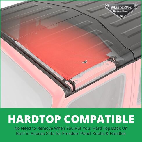 MasterTop Bronco Sunshade Mesh Top - Fits Ford Bronco 4-Door 2021-2023 - Ford Bronco Soft Top Ford Bronco Sun Shade Bronco Bimini Top Bronco Mesh Top Ford Sunshade Bronco Bimini 4 Door (Black) in Saudi Arabia