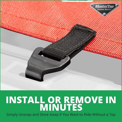 MasterTop Bronco Sunshade Mesh Top - Fits Ford Bronco 4-Door 2021-2023 - Ford Bronco Soft Top Ford Bronco Sun Shade Bronco Bimini Top Bronco Mesh Top Ford Sunshade Bronco Bimini 4 Door (Black) in Saudi Arabia