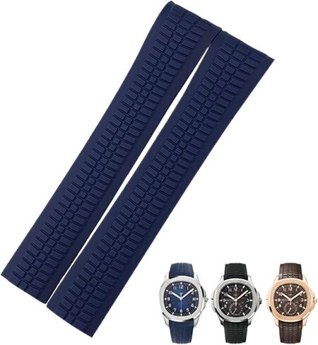Rubber Strap Metal Pin 21mm Watch Band Fit For PATEK 5167A 5167R AQUANAUT Philippe PP Brown Waterproof Bracelets in Saudi Arabia