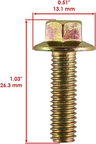 Powersports Replacement Parts for 10x Flanged Head Clutch Bolt M6x20 for Polaris Sportsman X2 570 2018 2021 Mod-C33C-69855 in Saudi Arabia