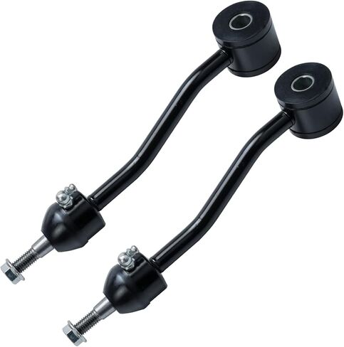 Detroit Axle - Front 11pc Suspension Kit for 1997-2006 Jeep Wrangler TJ, 4 Ball Joints 3 Tie Rods 2 Sway Bars 1 Drag Link 1 Track Bar 1998 1999 2000 2001 2002 2003 2004 2005 Replacement in Saudi Arabia