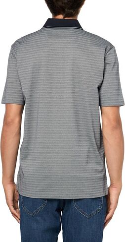 KARL LAGERFELD Men's Performance Textured 1/4 Zip Polo in Saudi Arabia