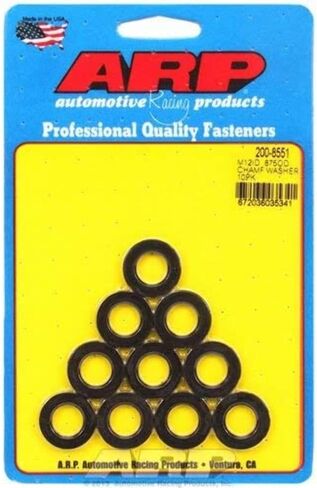 ARP (200-8551) M12 ID .875 OD Black Washers - Pack of 10 in Saudi Arabia