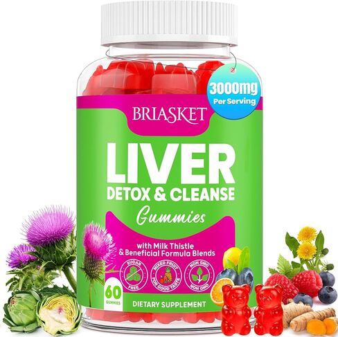 تطهير الكبد التخلص من السموم والإصلاح ، 2000 ملغ ملحق الحليب الشوك مع جذر الهندباء ، الجلوتاثيون والخرشوف ، 23 في -1 الصيغة العشبية لإزالة السموم والصحة ، خالية من السكر ، نباتي ، 60 غولت. in Kuwait