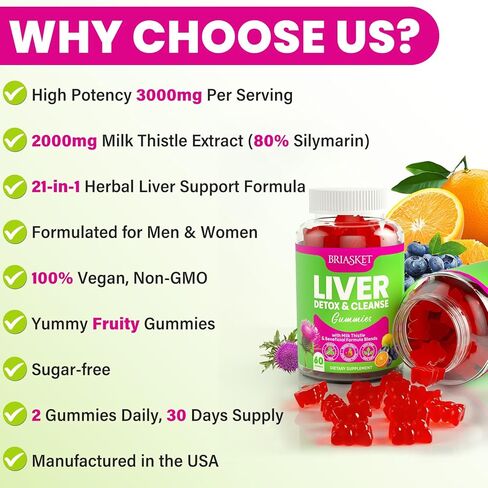 تطهير الكبد التخلص من السموم والإصلاح ، 2000 ملغ ملحق الحليب الشوك مع جذر الهندباء ، الجلوتاثيون والخرشوف ، 23 في -1 الصيغة العشبية لإزالة السموم والصحة ، خالية من السكر ، نباتي ، 60 غولت. in Kuwait