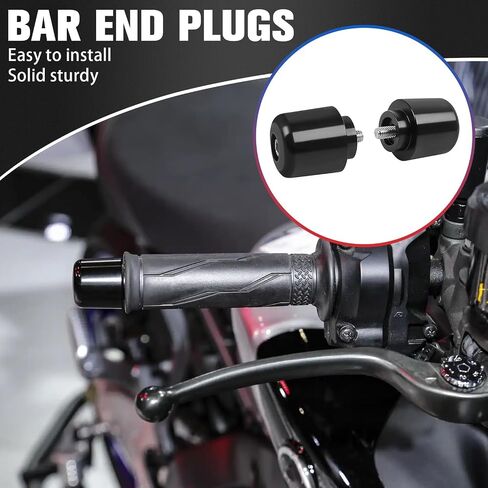 Motorcycle Handle Bar End Grips Plug Weights Hand Grips Plug Caps Replacement for Yamaha MT09 MT-09 MT 09 2021 2022 2023 MT07 MT-07 YZF-R9 2025 in Saudi Arabia