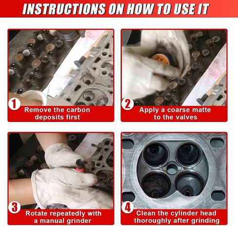 2PCS Valve Lapping Kit, Double Ended Valve Grinding Stick Tool with 8 Suction Plates in 4 Sizes, Universal Car Oil Systems Engine Maintenance and Repair Accessories in Saudi Arabia