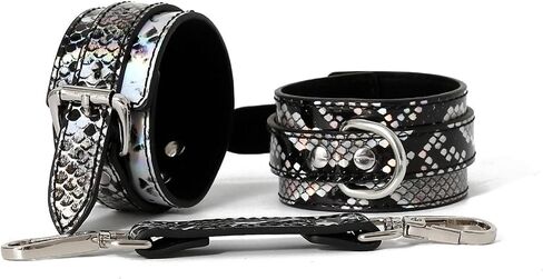 Trendy Snake Pattern Leather Bracelet Anklets - Adjustable Pin Buckle Fashion Bangles for Cosplay, Game Cuffs & Unique Toys in Saudi Arabia