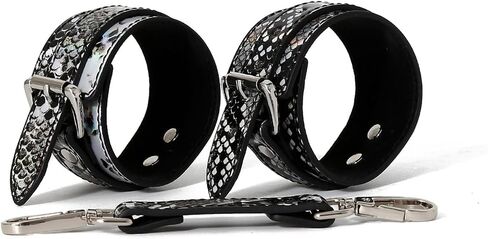 Trendy Snake Pattern Leather Bracelet Anklets - Adjustable Pin Buckle Fashion Bangles for Cosplay, Game Cuffs & Unique Toys in Saudi Arabia